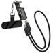 Дата кабель Hoco X126 Experto Type-C to Type-C 60W + Phone Holder & Lanyard (0.35m) Black фото 1