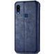 Шкіряний чохол-книжка GETMAN Cubic (PU) для Samsung Galaxy A10s Синій фото 2