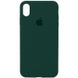 Чехол Silicone Case Full Protective (AA) для Apple iPhone XR (6.1") Зеленый / Forest green фото 1