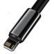 Дата кабель Baseus Tungsten Gold USB to Lightning Cable 2.4A (2m) (CALWJ-A0) Black фото 2