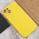Чехол Silk Full Camera Protective (AA) NO LOGO для Apple iPhone 15 (6.1") Желтый / Yellow фото 5