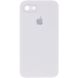 Чохол Silicone Case Square Full Camera Protective (AA) для Apple iPhone 7 / 8 / SE (2020) (4.7") Білий / White