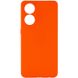 Силиконовый чехол Candy Full Camera для Oppo Reno 8 T 4G Оранжевый / Orange