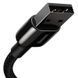 Дата кабель Baseus Tungsten Gold USB to Lightning Cable 2.4A (2m) (CALWJ-A0) Black фото 5