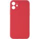 Силиконовый чехол Candy Full Camera для Apple iPhone 12 (6.1") Красный / Camellia