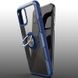 TPU+PC чохол Deen CrystalRing for Magnet (opp) для Apple iPhone 12 Pro / 12 (6.1") Безбарвний / Темно-синій фото 8