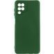 Чехол TPU GETMAN Liquid Silk Full Camera для Samsung Galaxy A12 Зеленый / Dark green