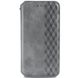 Кожаный чехол книжка GETMAN Cubic (PU) для Samsung Galaxy S20 FE Серый фото 1