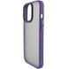 TPU+PC чехол Metal Buttons для Apple iPhone 13 (6.1") Темно-Фиолетовый