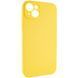 Чехол Silk Full Camera Protective (AA) NO LOGO для Apple iPhone 15 (6.1") Желтый / Yellow фото 2