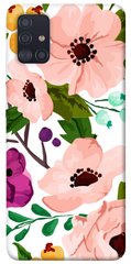 Чехол itsPrint Акварельные цветы для Samsung Galaxy A51