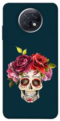 Чехол itsPrint Flower skull для Xiaomi Redmi Note 9 5G / Note 9T