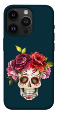 Чохол itsPrint Flower skull для Apple iPhone 14 Pro (6.1")