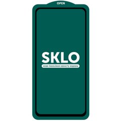 Защитное стекло SKLO 5D (full glue) (тех.пак) для Samsung Galaxy A11 / M11 Черный / Белая подложка