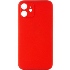 Силиконовый чехол Candy Full Camera для Apple iPhone 12 (6.1") Красный / Red