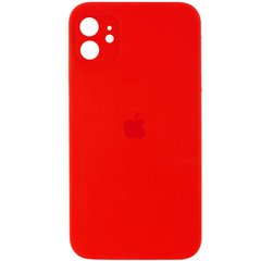 Чохол Silicone Case Square Full Camera Protective (AA) для Apple iPhone 11 (6.1") Червоний / Red