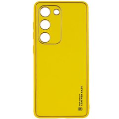 Кожаный чехол Xshield для Samsung Galaxy S23 Желтый / Yellow