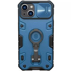 TPU+PC чохол Nillkin CamShield Armor Pro no logo (шторка на камеру) для Apple iPhone 14 / 13 (6.1") Синій