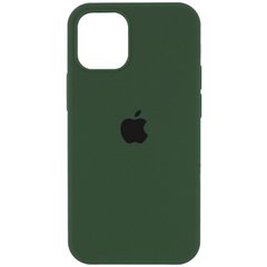 Уцінка Чохол Silicone Case Full Protective (AA) для Apple iPhone 12 Pro Max (6.7") Дефект упаковки / Зелений / Army green