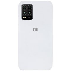 Чехол Silicone Cover (AAA) для Xiaomi Mi 10 Lite Белый / White