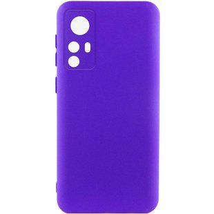 Чехол TPU GETMAN Liquid Silk Full Camera для Xiaomi Redmi Note 12S Синий / Iris