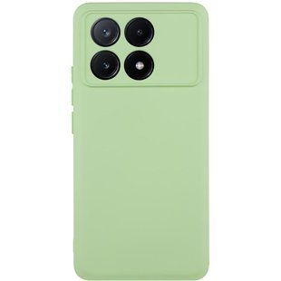 Чехол TPU GETMAN Liquid Silk Full Camera для Xiaomi Poco X6 Pro Зеленый / Pistachio