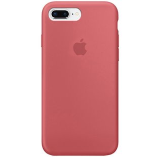 Чехол Silicone Case Full Protective (AA) для Apple iPhone 7 plus / 8 plus (5.5") Красный / Camellia