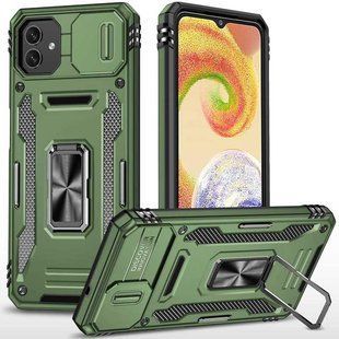 Ударопрочный чехол Camshield Army Ring для Samsung Galaxy A07 Оливковый / Army Green