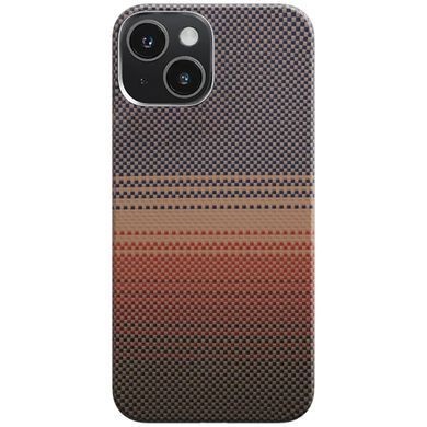 Чехол PC Carbon Protection Slim with MagSafe для Apple iPhone 15 (6.1") Red