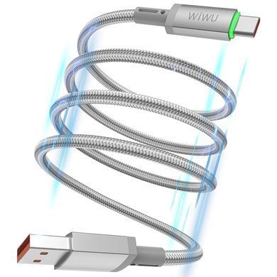 Дата кабель WIWU C082 Maglink USB to Type-C 60W (1m) Grey