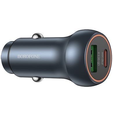 АЗУ Borofone BZ32B Fresh PD30W+QC3.0 total 48W (1USB-A/1C) Metal gray