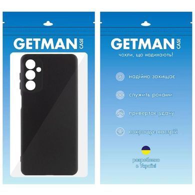 Чехол TPU GETMAN Liquid Silk Full Camera для Samsung Galaxy A24 4G Черный / Black