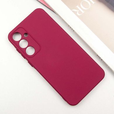 Чохол TPU GETMAN Liquid Silk Full Camera для Samsung Galaxy S24+ Бордовий / Marsala