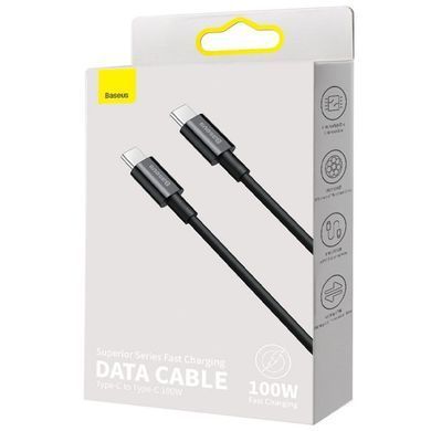 Дата кабель Baseus Superior Series Fast Charging Type-C to Type-C PD 100W (2m) (CATYS-C) Черный