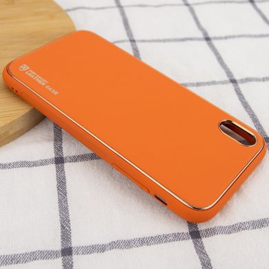 Кожаный чехол Xshield для Apple iPhone X / XS (5.8") Оранжевый / Apricot