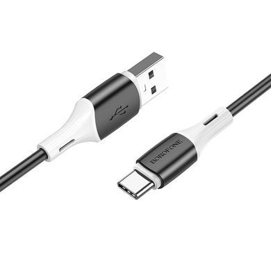 Дата кабель Borofone BX79 Silicone USB to Type-C 30W (1m) Чорний