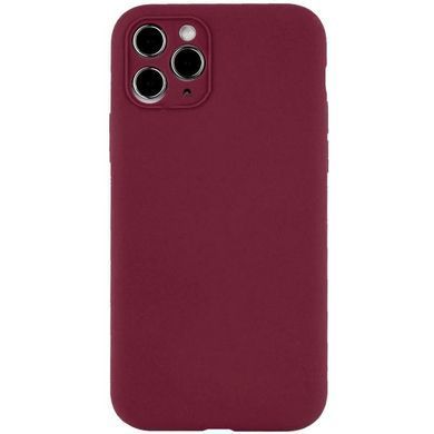 Чохол Silk Full Camera Protective (AA) NO LOGO для Apple iPhone 12 Pro Max (6.7") Бордовий / Plum