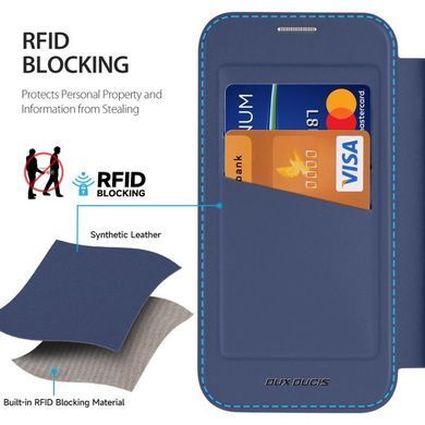 Чехол-книжка Dux Ducis Skin X Pro with MagSafe для Apple iPhone 16 Pro (6.3") Blue