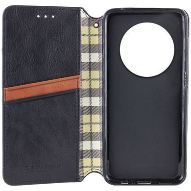 Шкіряний чохол-книжка GETMAN Cubic (PU) для Xiaomi Redmi 14C / Poco C75 Чорний