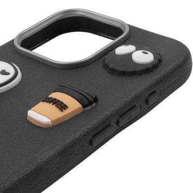 Чехол TPU Leather Toys для Apple iPhone 16 Pro (6.3") Monster / Black