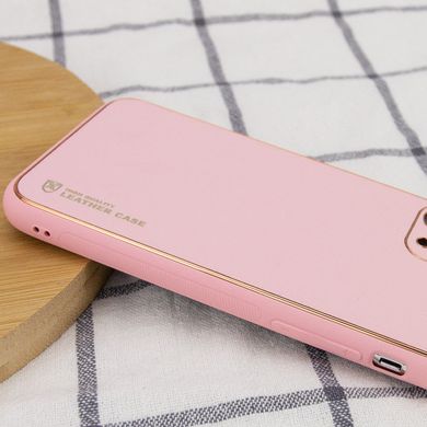 Шкіряний чохол Xshield для Apple iPhone 12 (6.1") Рожевий / Pink
