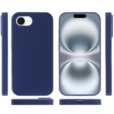 Чехол Silk Full Protective (AA) NO LOGO для Apple iPhone 16e / 17e (6.1") Синий / Deep navy