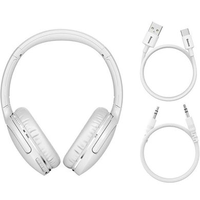 Накладні бездротові навушники Baseus Encok Wireless headphone D02 Pro (NGTD01030) White