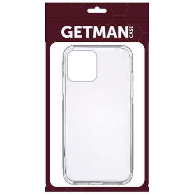 TPU чохол GETMAN Clear 1,0 mm для Apple iPhone 14 (6.1") Безбарвний (прозорий)