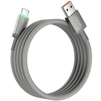 Дата кабель WIWU C082 Maglink USB to Type-C 60W (1m) Grey