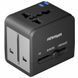 Мережевий універсальний перехідник Amaya X10W 10W + 1USB-A/1C Black фото 1