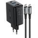 МЗП Acefast A17 PD65W GaN (1USB-A/1C/1HDMI) + кабель Type-C to Type-C Black