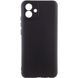 Чехол TPU GETMAN Liquid Silk Full Camera для Samsung Galaxy A08 / A07 4G / A07s Черный / Black