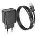СЗУ Hoco CS21A Rich QC3.0 18W (1USB-A) + кабель USB to MicroUSB Black фото 7