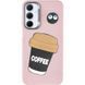 Чехол TPU Leather Toys для Samsung Galaxy A26 5G Coffee / Pink